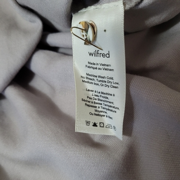 Wilfred Gray Sleeveless Criss Cross Convertible Flowy Tank Top Small Neutral - Picture 7 of 10